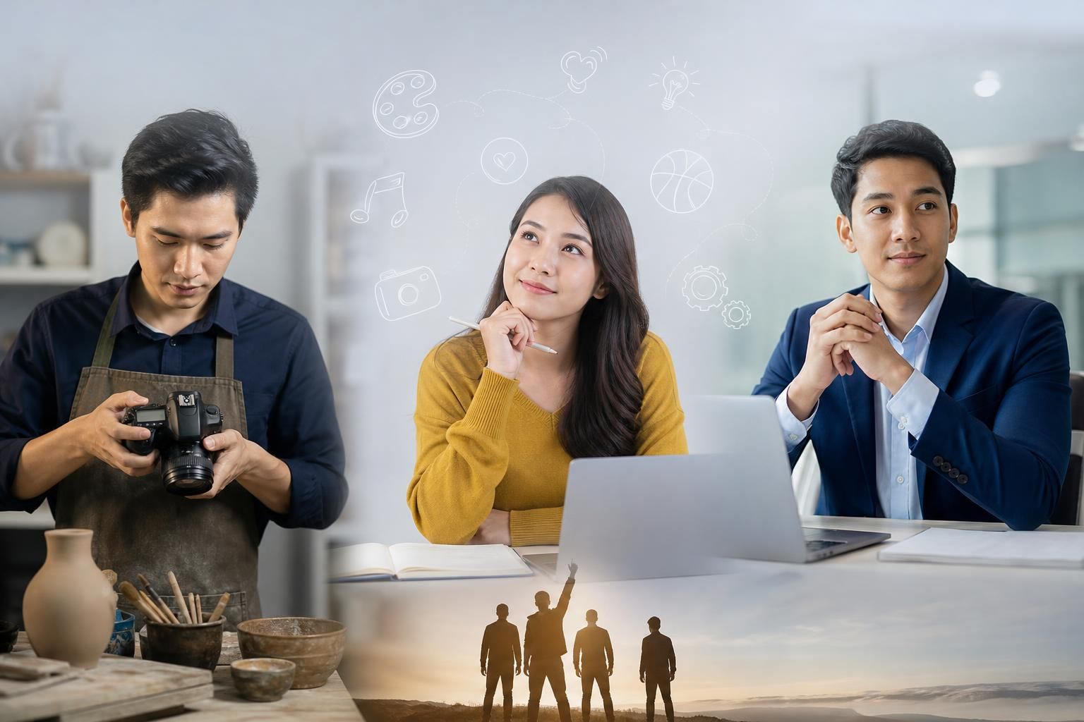 Perbedaan Minat Bakat dan Kepribadian - Section illustration