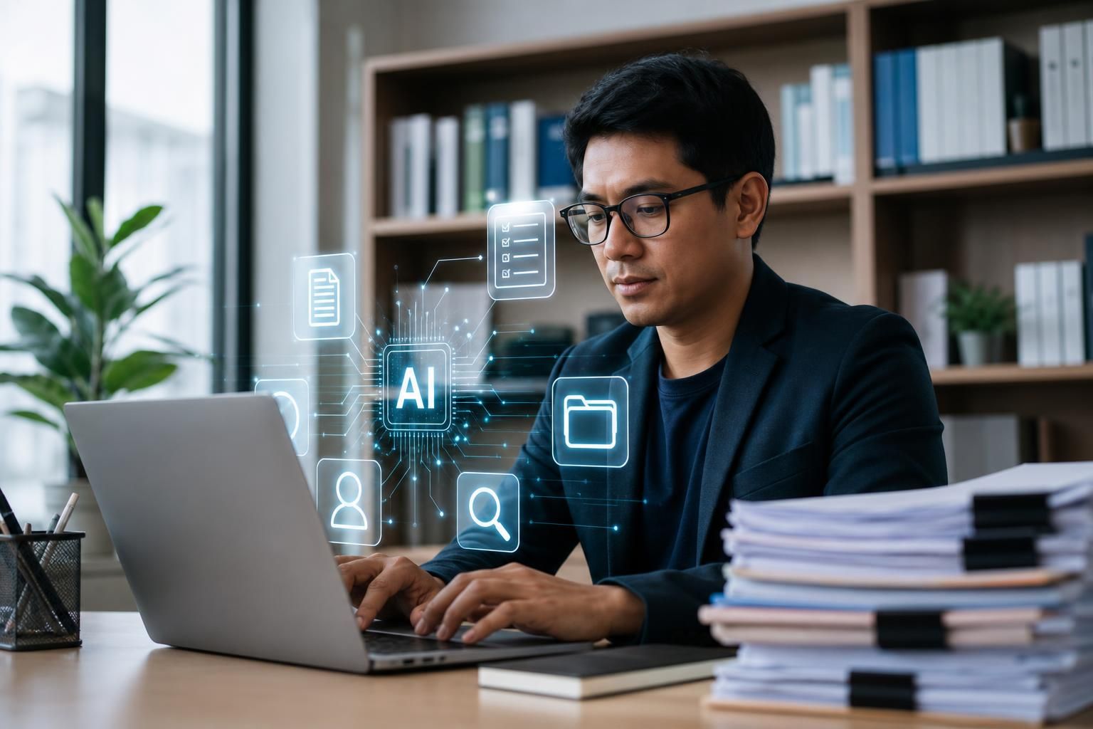 Cara Mengurangi Beban Kerja Administratif Dosen dengan AI - Featured image