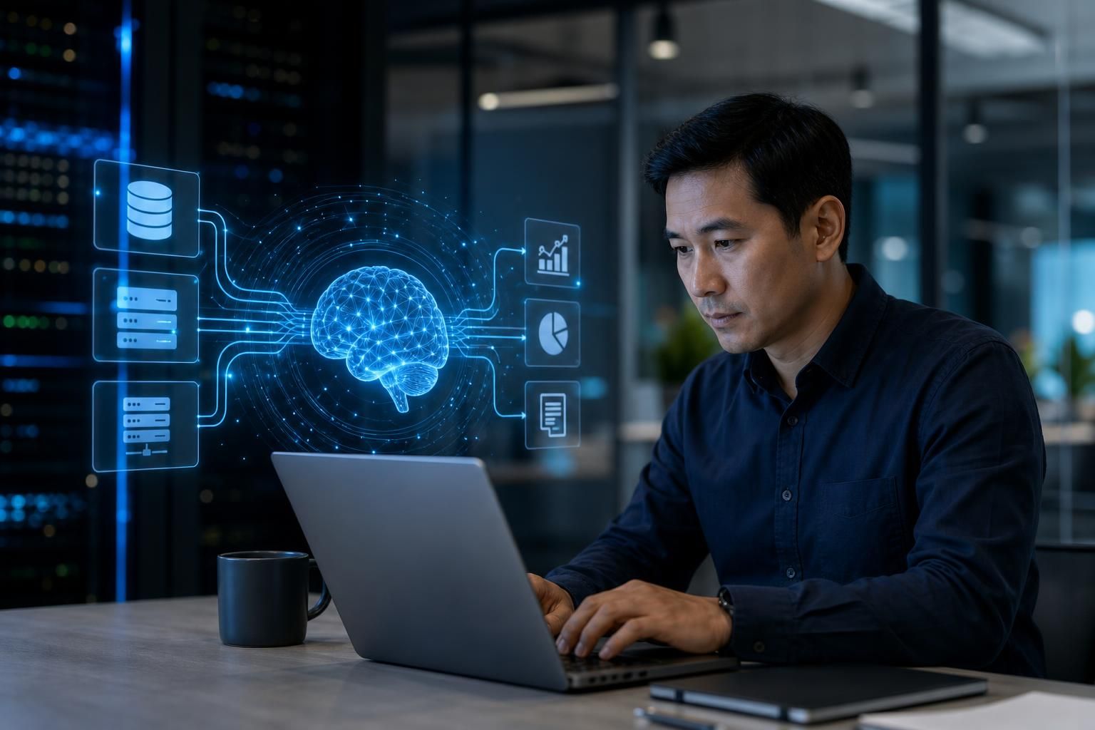 Cara Integrasi AI ke Sistem Bisnis Lama - Section illustration