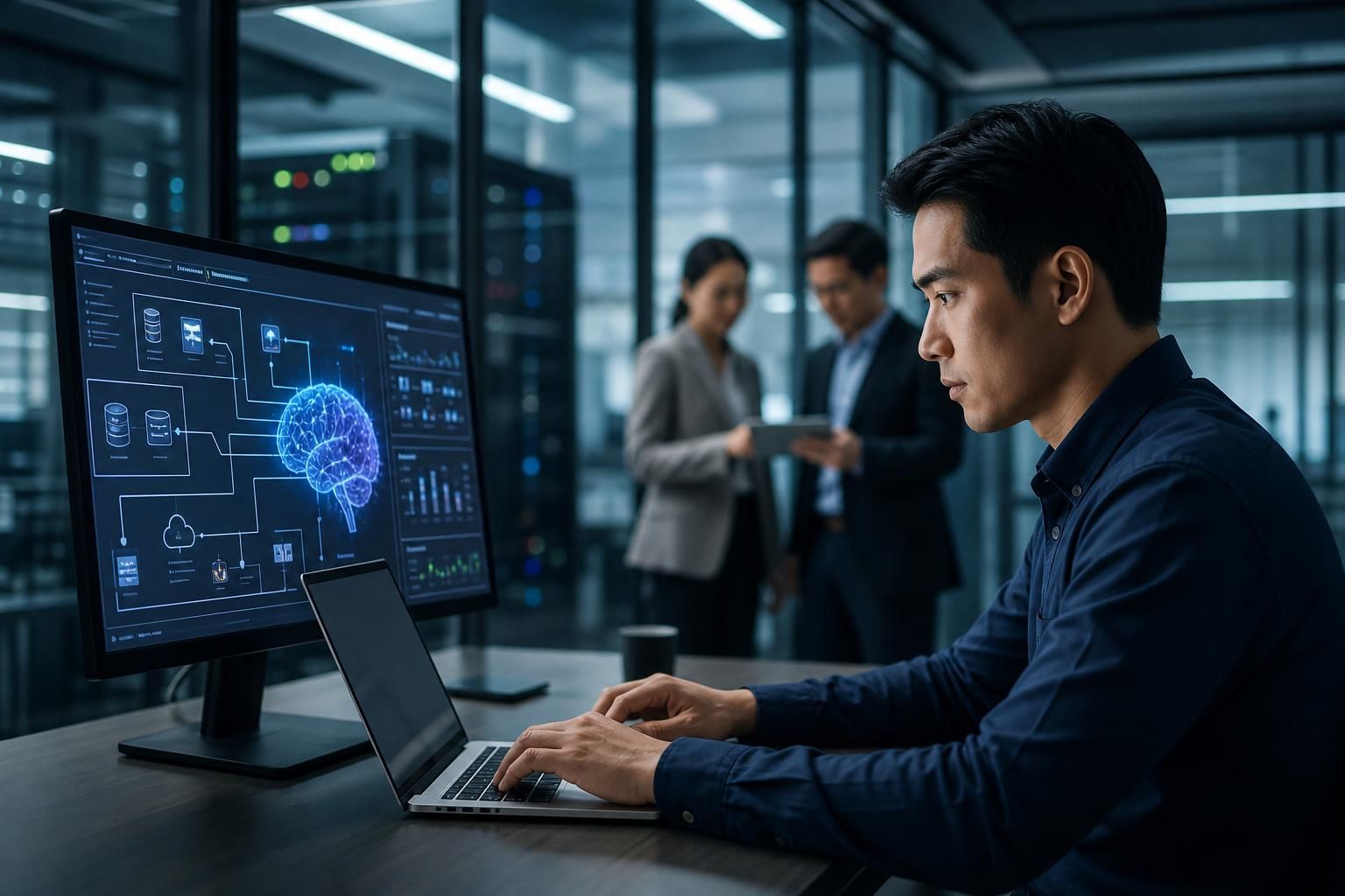 Cara Integrasi AI ke Sistem Bisnis Lama - Section illustration