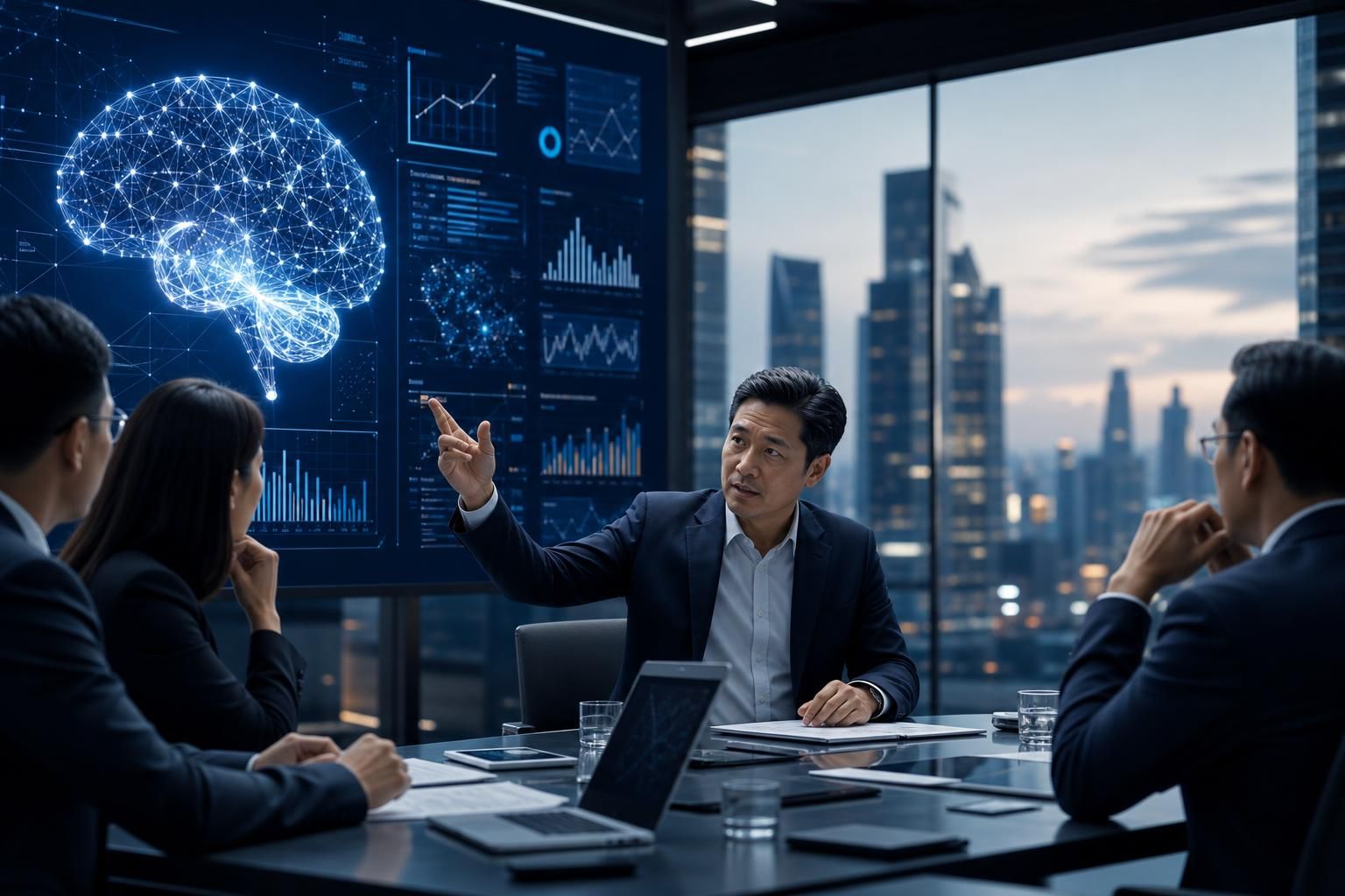 Cara AI Membantu Pengambilan Keputusan Direksi - Section illustration