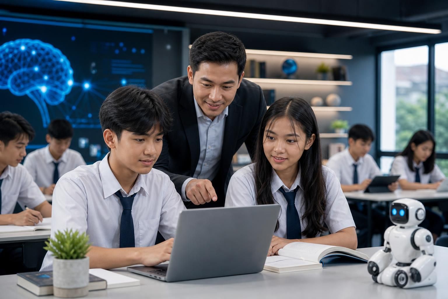 Etika Penggunaan AI di Lingkungan Sekolah - Section illustration