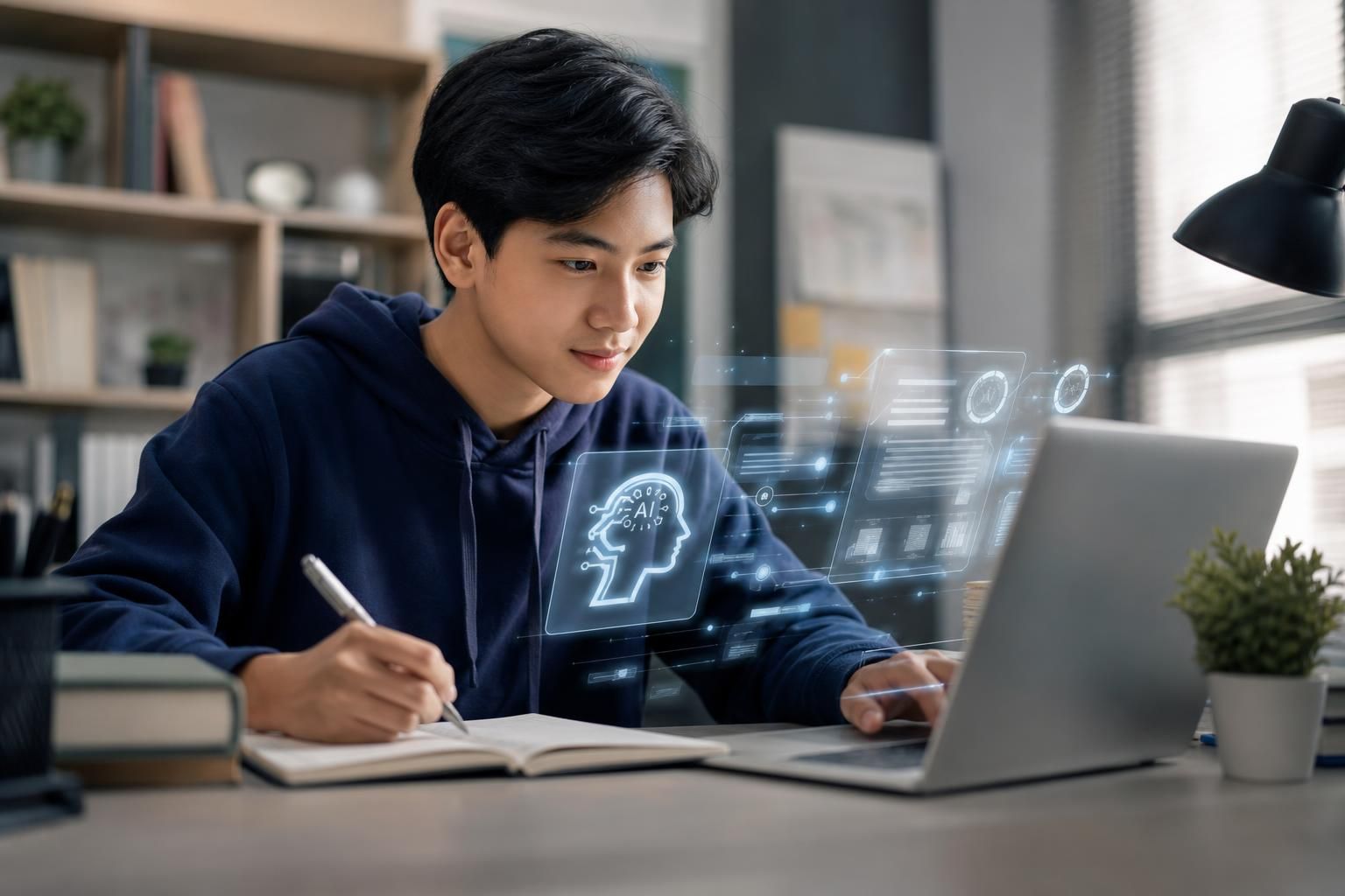 Cara Menggunakan AI untuk Belajar Efektif Siswa - Section illustration