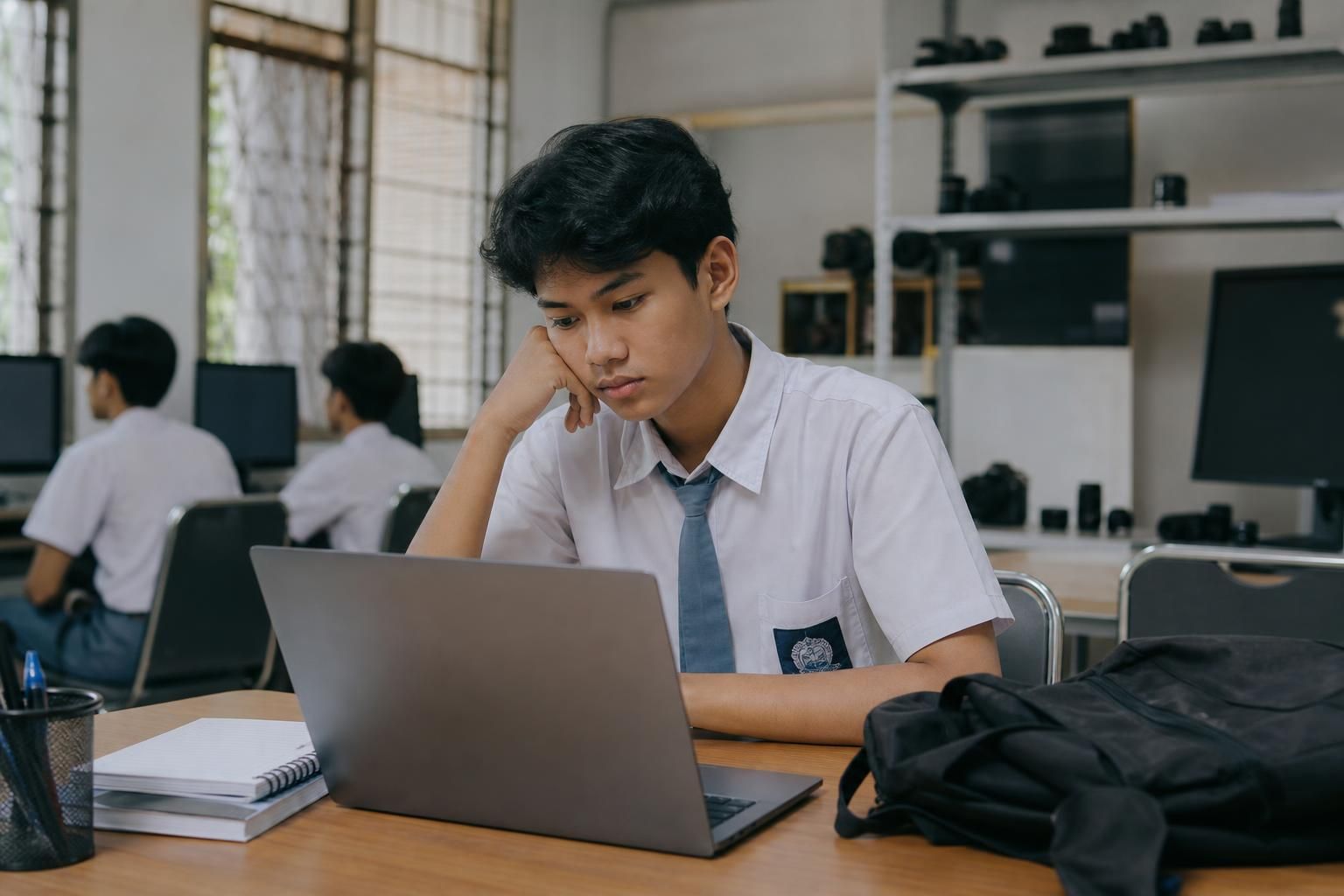 Siswa SMK Belum Punya Portofolio Digital? - Section illustration