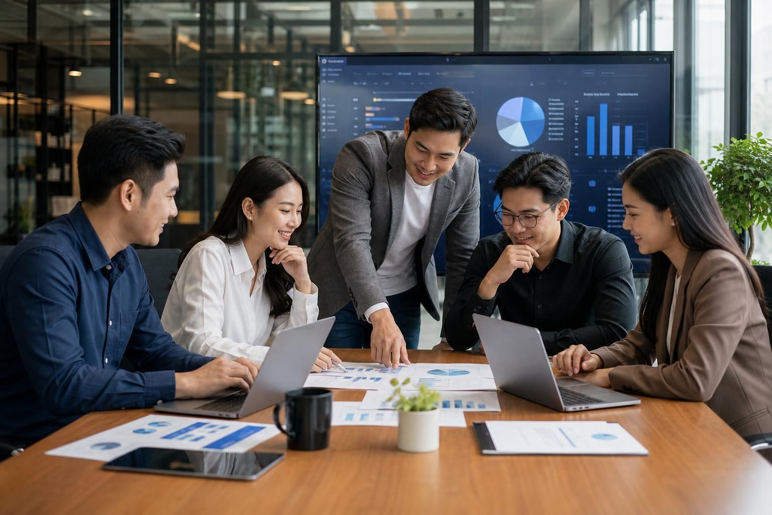 Pembentukan Tim Digital Marketing Perusahaan - Section illustration
