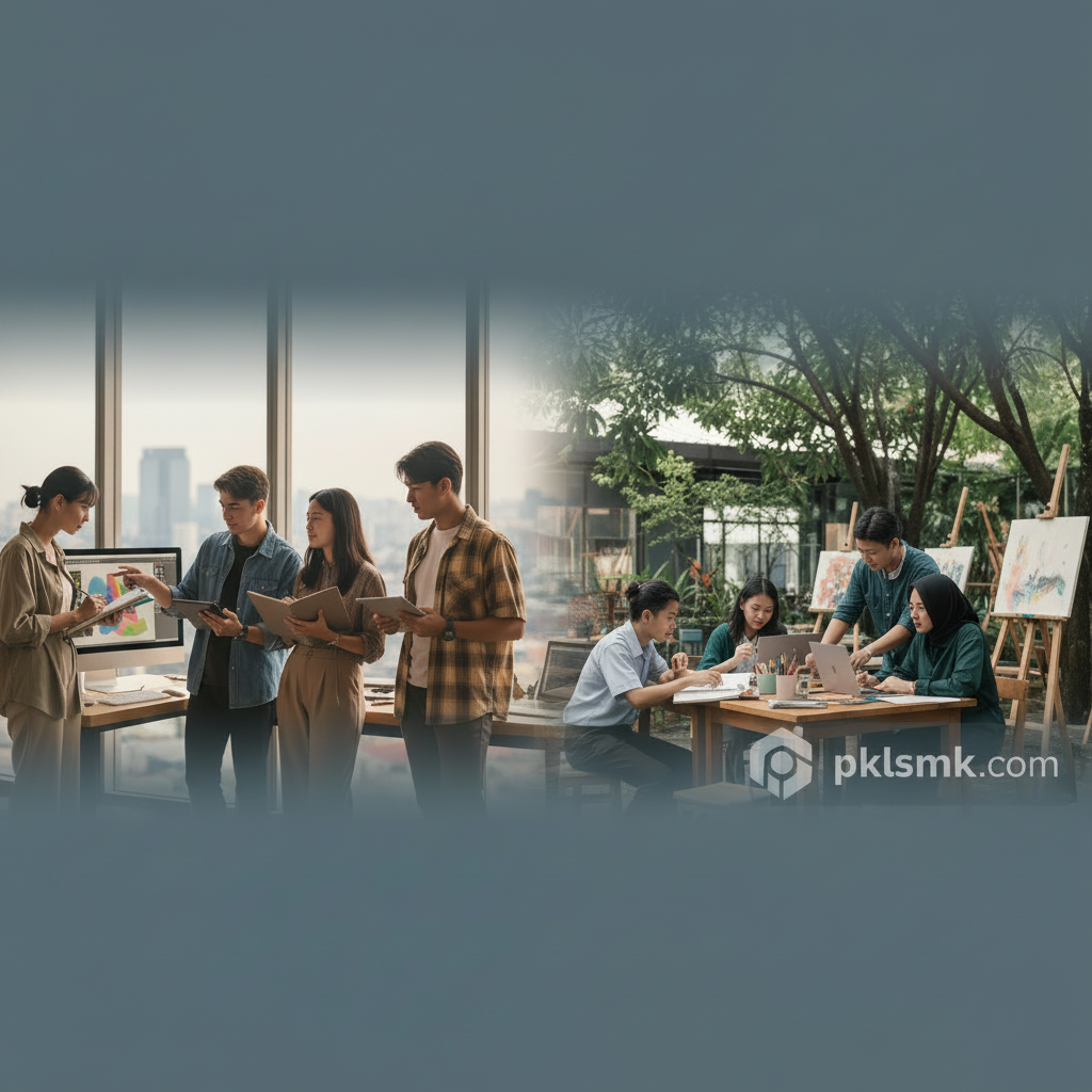 Tempat PKL SMK Jurusan DKV di Bandung Online Offline Terbaik - Section illustration