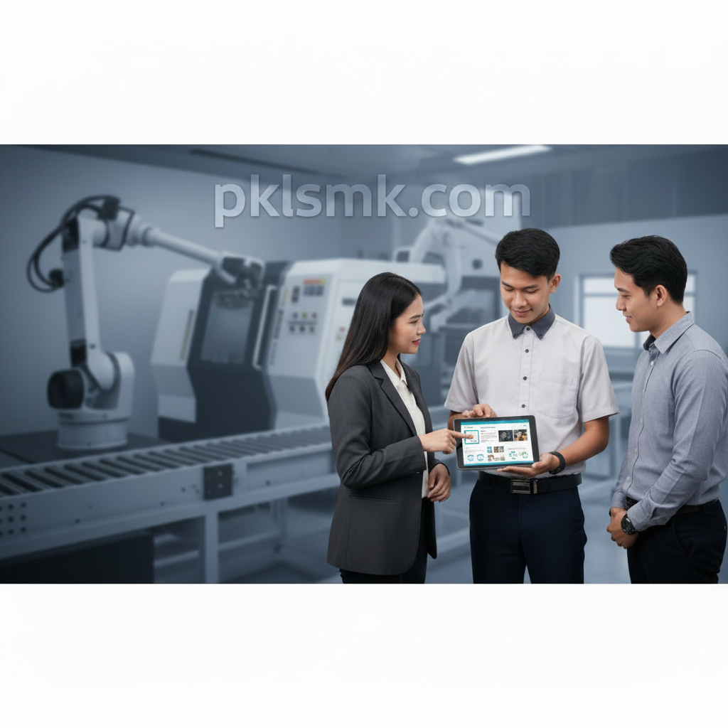 Manfaat PKL Berbasis Industri untuk Portofolio CV Digital SMK - Section illustration
