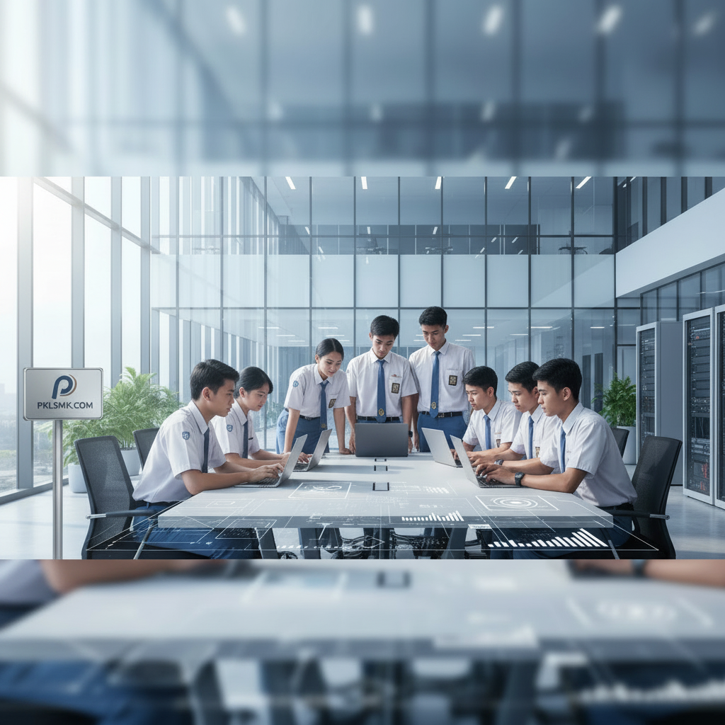Pendaftaran PKL SMK Jurusan TJKT Online Resmi Industri BNSP - Section illustration