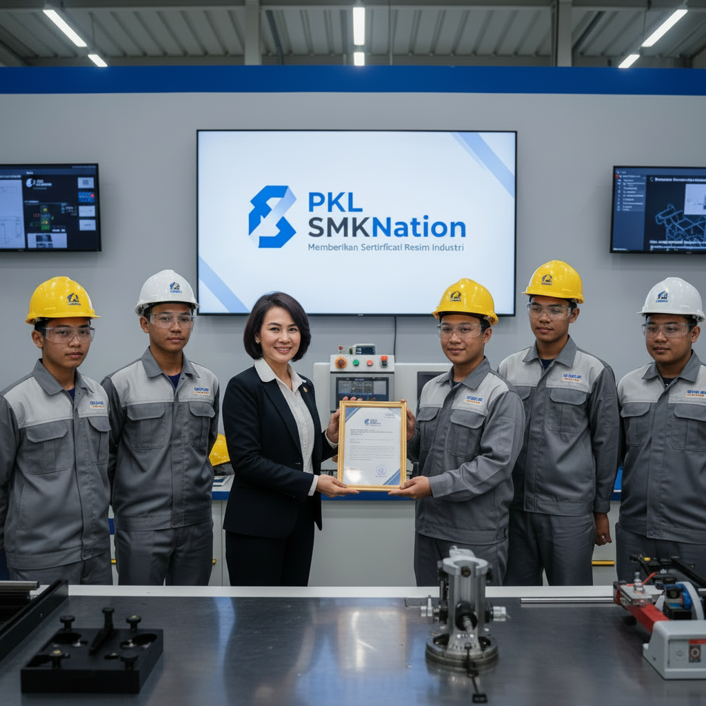 Perusahaan PKL yang Memberikan Sertifikat Resmi Industri SMK - Section illustration
