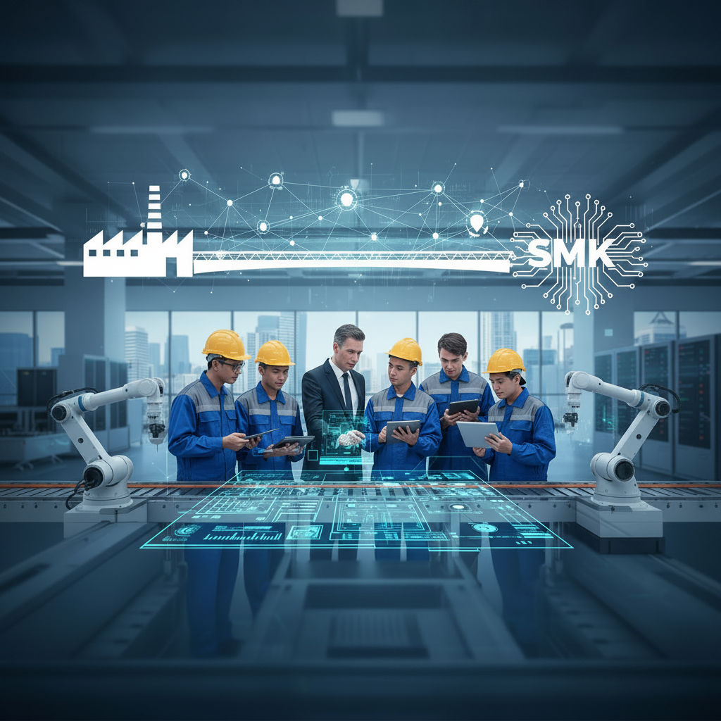 Kerjasama Link and Match Industri SMK Teknologi Digital Terbaik - Section illustration