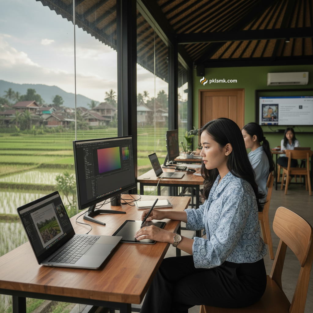Peluang Kerja Remote Lulusan SMK Multimedia & Tips PKL Online - Featured image