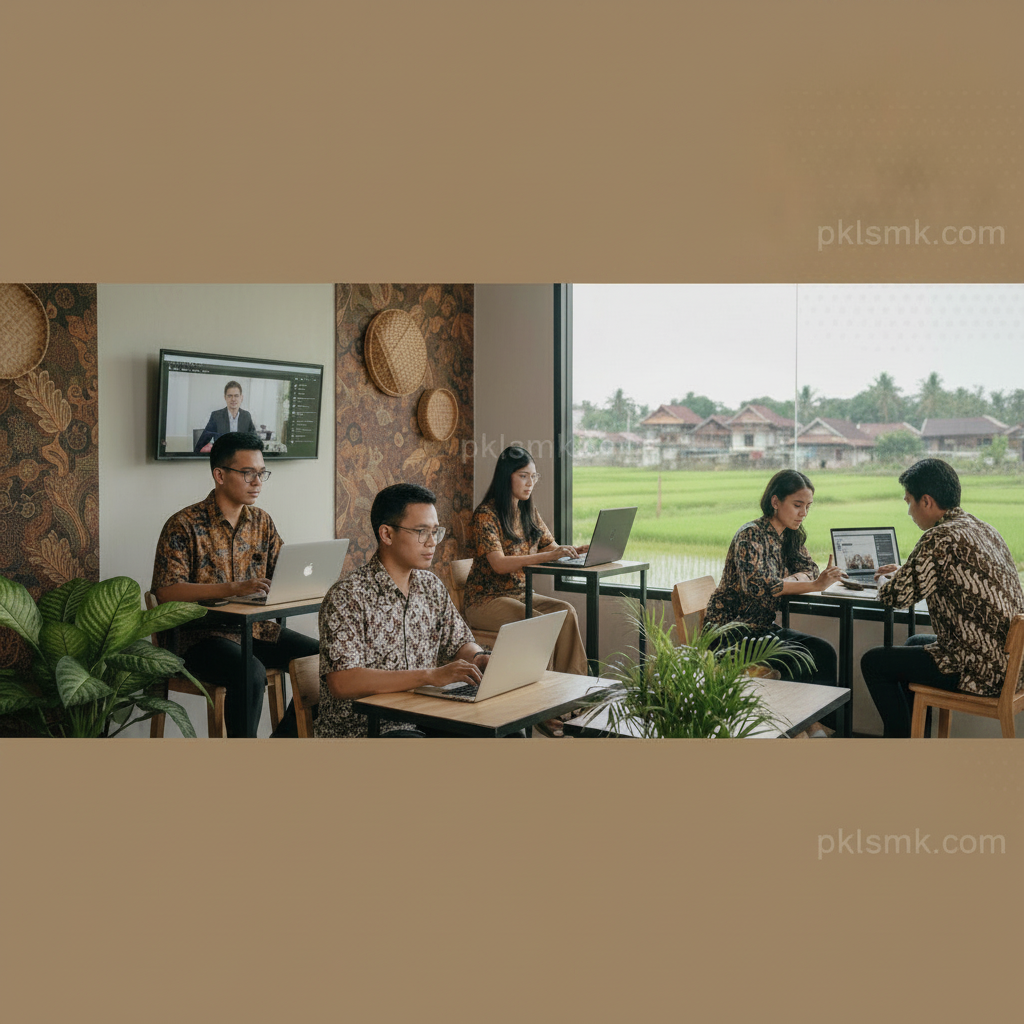 Peluang Kerja Remote Lulusan SMK Multimedia & Tips PKL Online - Section illustration