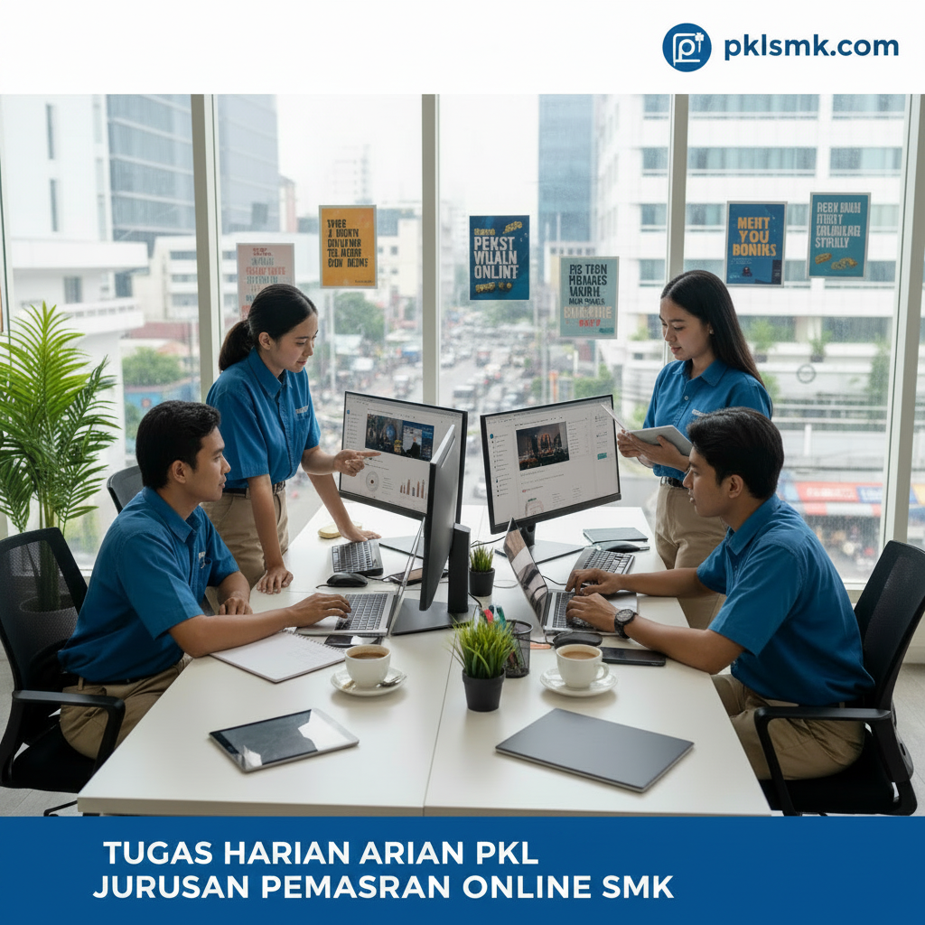 Tugas Harian PKL Jurusan Pemasaran Online SMK di pklsmk.com - Featured image
