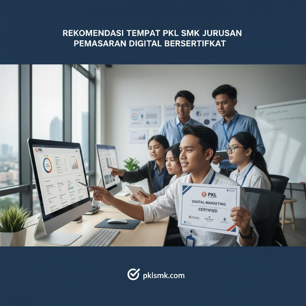 Rekomendasi Tempat PKL SMK Pemasaran Digital Bersertifikat - Section illustration