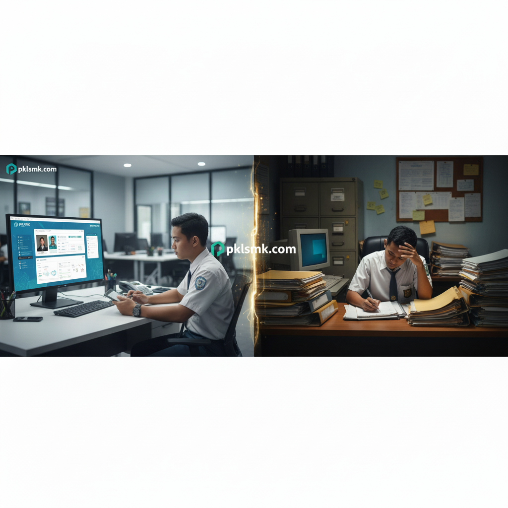 Perbandingan PKL SMK Sistem Platform vs Sistem Manual Office - Featured image