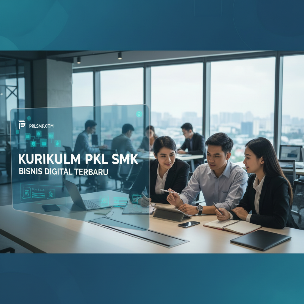 Update Kurikulum PKL SMK Bidang Bisnis Digital Terbaru - Section illustration