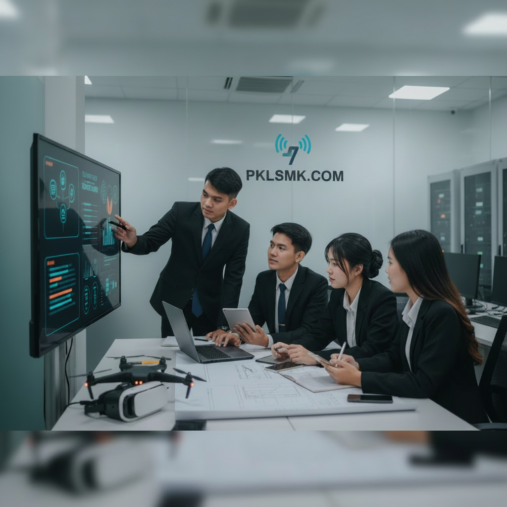 Update Kurikulum PKL SMK Bidang Bisnis Digital Terbaru - Section illustration