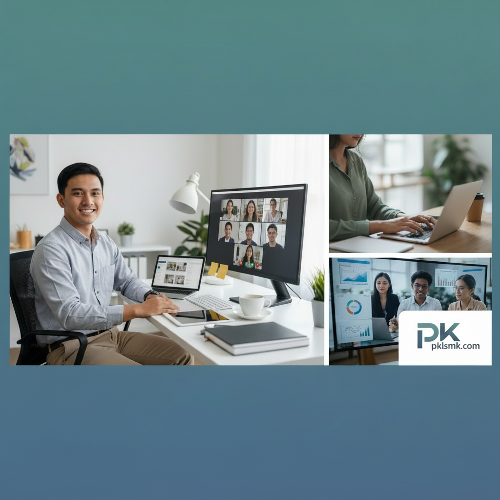 Manfaat PKL Online untuk Melatih Remote Working Siswa SMK - Section illustration