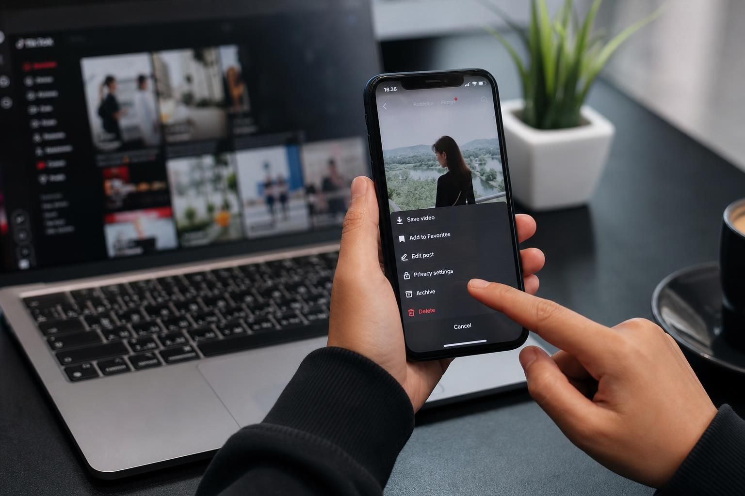Cara Mengarsipkan Postingan TikTok - Featured image