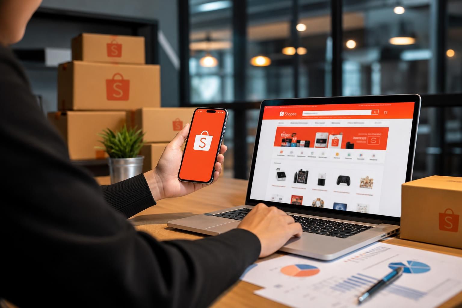 Shopee Marketplace: Panduan Lengkap untuk Pemula - Section illustration
